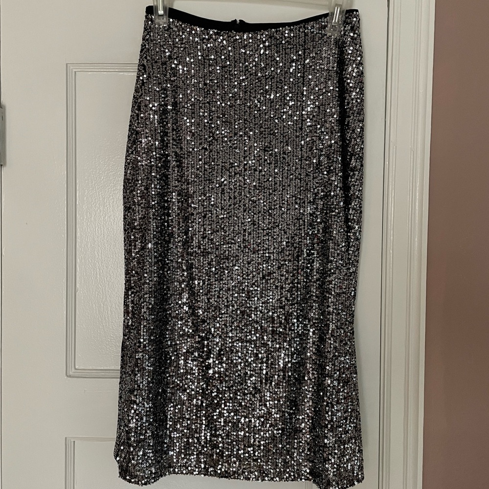 Sparkly midi skirt